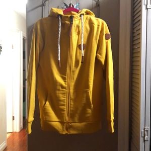 Wanakome zeus terry full zip hoodie in honey